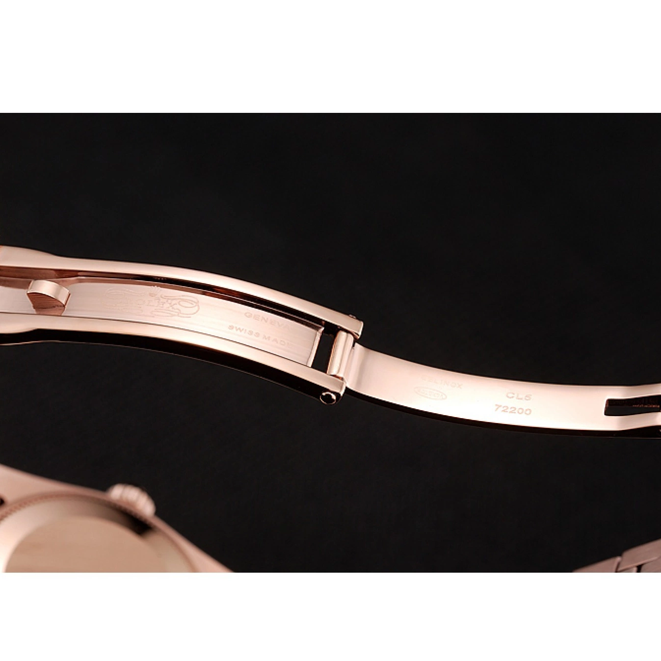 AAA Replica Watches Bracelet Case Rolex Gold Dial Swiss DateJust 1453977 Diamond Rose Rose Gold 0819